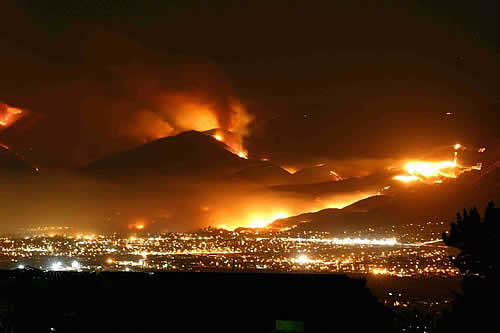 san diego wildfire images 2003 2007